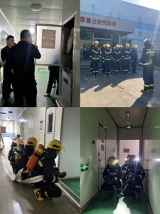 江西制藥攜手消防大隊(duì)開展消防檢查與演練